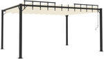 Kaloriko Pergola Mit Verstellbarem Lamellendach 3x4 M Creme