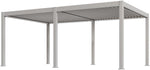Weide E-Deluxe Plus Elektrische Pergola 4x8m Aluminium Lamellendach Ivory Sand