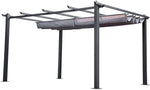 Ausziehbare Pergola 3x4 m Beige