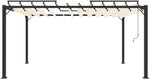 Kaloriko Pergola Mit Verstellbarem Lamellendach 3x4 M Creme