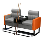 KIBONCY 2-Sitzer Billard Zuschauersofa 30 kg Lederoptik K