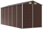 EDNRSOG Geräteschuppen 191x470x198 cm Braun Stahl