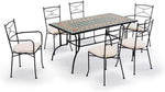 Gruppo Maruccia Gartenmöbel-Set 6-Teilig Rechteckig Mehrfarbig Keramik