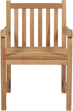 HGNFREF Massivholz Gartenstühle Set 8 Stk. mit Cremeweißen Kissen 58x90x60 Cm