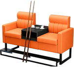 KIBONCY 2-Sitzer Billard Zuschauersofa 30 kg Lederoptik K