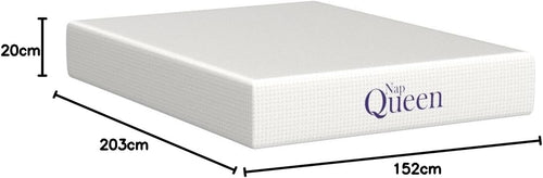 NapQueen Bambus-Holzkohle-Matratze Queen 30,5 cm Mittel Fest