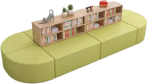 Modulare Leseecke Sitzgruppe Mit Stauraum Bücherregal Bank Sofa Set