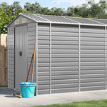 Plumbpyr Gartenhaus Hellgrau Verzinkter Stahl 191x980x198 cm