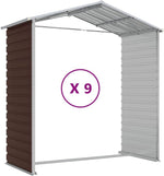 Rantry Gartenhaus 191x810x198 Cm Braun