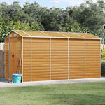 EDNRSOG Geräteschuppen 191x470x198 cm Braun Stahl