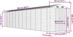 Plumbpyr Gartenhaus Hellgrau Verzinkter Stahl 191x980x198 cm