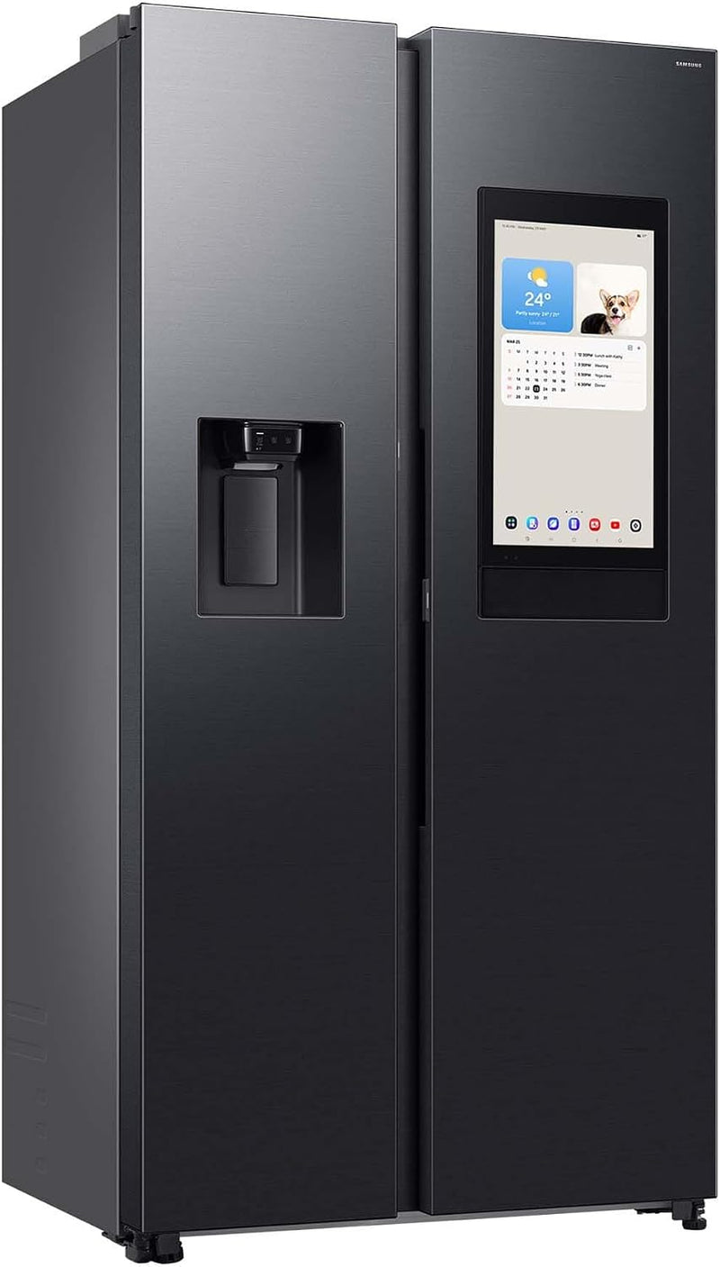 Samsung RS90F66BEFEF Side-by-Side Kühl-Gefrierkombination 614 L Black Steel