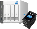 SIMPLETEK 4-Bay NAS System 4 GB RAM 4x 960 GB SSD 4-Core 2.5G LAN Weiß