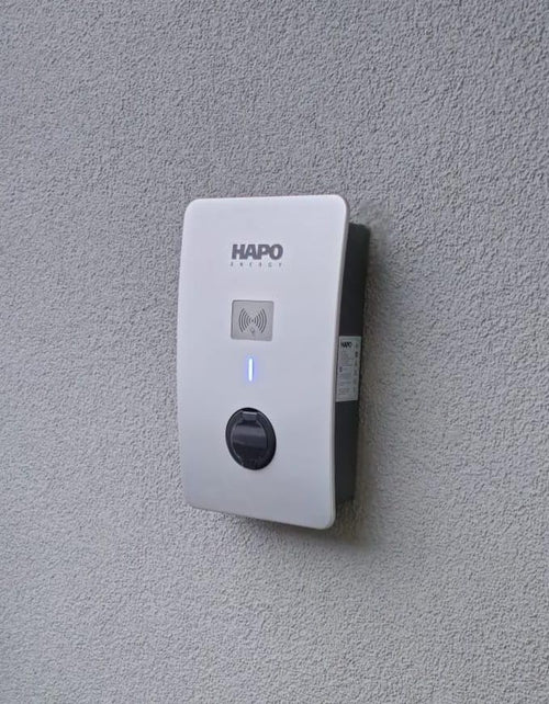 Hapo Energy Wallbox 22 kW Typ 2 Steckdose Ladestation OCPP PV Schwarz