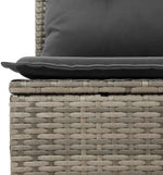 GFMGUEMV Poly-Rattan Gartenmöbel Set 13-Teilig Grau/Dunkelgrau 110 cm