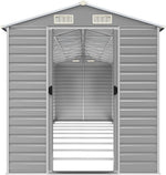 Boltkex Gerätehaus Hellgrau 191x810x198 cm Verzinkter Stahl