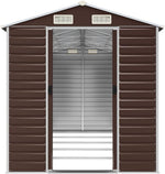 EDNRSOG Geräteschuppen 191x470x198 cm Braun Stahl
