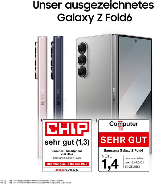 Samsung Galaxy Z Fold6 AI-Smartphone 256 GB Pink + Silicone Case