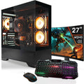 SYSTEMTREFF Gaming PC AMD Ryzen 7 5800X3D 8x4.5 GHz RTX 5070 TI 16 GB 1 TB M.2 NVMe 32 GB DDR4 Windows 11 Pro 27 Zoll Monitor