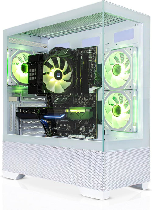 SYSTEMTREFF Gaming PC AMD Ryzen 7 5800X3D 8x4,5 GHz Nvidia RTX 5060 8 GB 1 TB SSD 32 GB RAM Windows 11 Pro Weiß