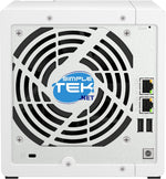 SIMPLETEK 4-Bay NAS System 4 GB RAM 4x 960 GB SSD 4-Core 2.5G LAN Weiß