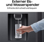 Samsung RS90F66BEFEF Side-by-Side Kühl-Gefrierkombination 614 L Black Steel