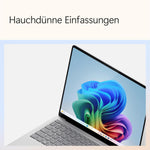 Microsoft Surface Laptop 15 Zoll Snapdragon X Elite 12 Kerne 16 GB RAM 512 GB SSD Platin
