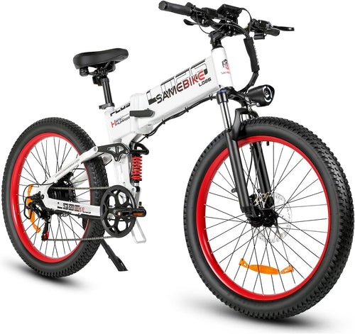 SAMEBIKE Lo26 Plus E-Bike Faltrad 26 Zoll 48V 15Ah 250W Weiß