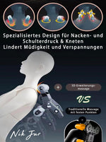 Nikjur MS-699 Massagesessel Kompakt Shiatsu Relaxsessel Beige