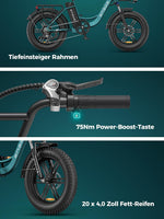 ENGWE L20 Boost E-Bike 48V 13Ah 250W 25km/h Schwarz