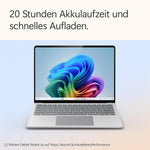 Microsoft Surface Laptop 15 Zoll Snapdragon X Elite 12 Kerne 16 GB RAM 512 GB SSD Platin