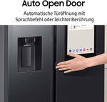 Samsung RS90F66BEFEF Side-by-Side Kühl-Gefrierkombination 614 L Black Steel