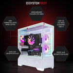 Systemtreff High-End Gaming PC Weiss AMD Ryzen 7 5800X3D 8x4.5GHz RX 9070 16GB 1TB NVMe 32GB DDR4 Win 11 Pro