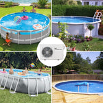 WOPOLTOP Pool-Wärmepumpe 20.000 BTU 5,6 kW Titan-Wärmetauscher 110-120V