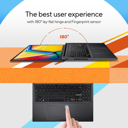 ASUS Vivobook 16 16 Zoll WUXGA Laptop AMD Ryzen 5 5625U 8 GB RAM 512 GB SSD Indie Schwarz
