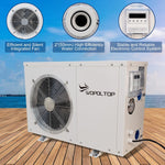 WOPOLTOP Pool-Wärmepumpe 20.000 BTU 5,6 kW Titan-Wärmetauscher 110-120V