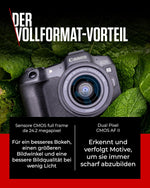 Canon EOS R8 + RF 24-50mm F4.5-6.3 IS STM Systemkamera 24,2 MP Schwarz