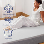 Casper Element Queen-Matratze 25,4 cm Mittel Memory-Schaum Grau
