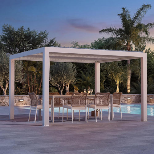 Modern Shade Pergola 3x3,6 M Weiss