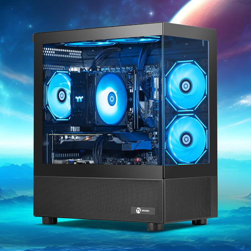 NINGMEI Supreme Master Gaming-PC Desktop AMD Ryzen 7 5700X RTX 5060 Ti 32GB 1TB SSD Windows 11 Schwarz