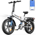 VARUN S20-2 Pro E-Bike 20 Zoll Vollfederung 48V 13Ah Akku 120KM Reichweite Weiß