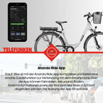 TELEFUNKEN City E-Bike 28 Zoll Frontmotor 536,5 Wh Akku 7-Gang Weiß