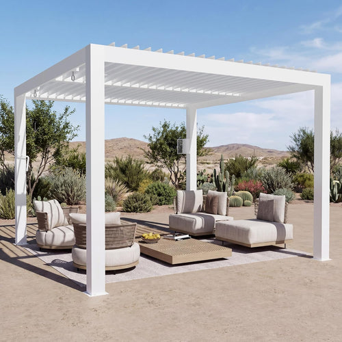 Modern Shade Pergola 3x3 M Weiss
