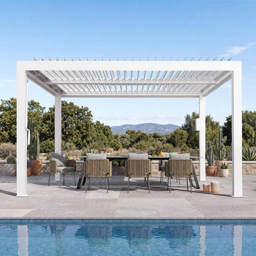Modern Shade Pergola 3x3,6 M Weiss