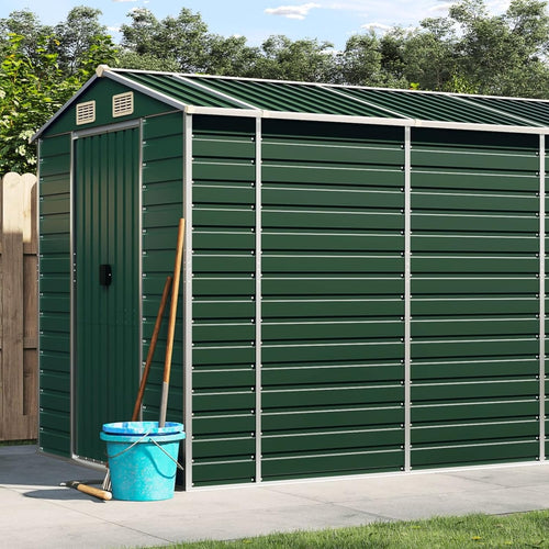 Rantry Gartenhaus Grün 191x980x198 Cm Verzinkter Stahl