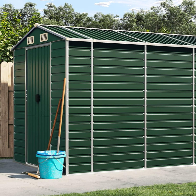 Rantry Gartenhaus Grün 191x980x198 Cm Verzinkter Stahl