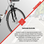 TELEFUNKEN City E-Bike 28 Zoll Frontmotor 536,5 Wh Akku 7-Gang Weiß